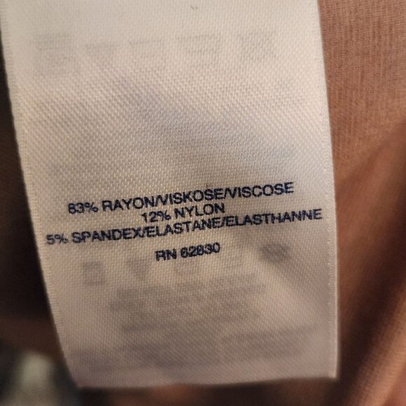 Lands' End Elbow Sleeve Ponte Stretch Sheath Dress Animal Print Size 6 - Picture 6 of 6